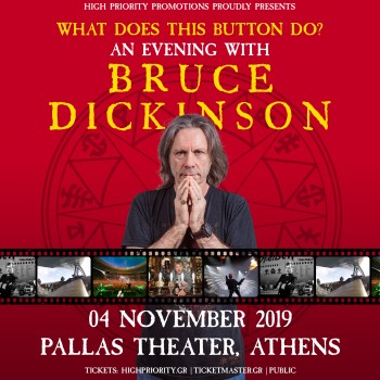 An evening with Bruce Dickinson στο Θέατρο Παλλάς, Αθήνα