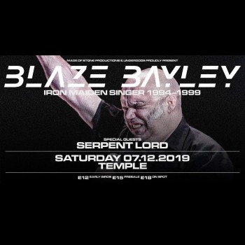 Blaze Bayley for two appearances in our country