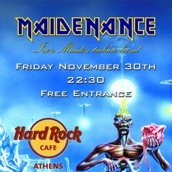 Iron Maiden the Greek FC and Maidenance at Hard Rock Cafe 30/11/2018