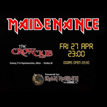 Iron Maiden the Greek FC και Maidenance στο The Crow Club 27/04/2018