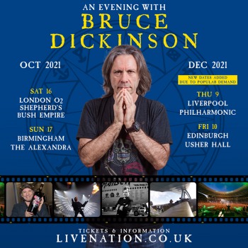 Bruce adds a further two dates to his UK tour