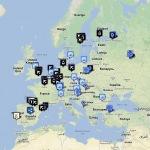 Ο χάρτης της περιοδείας Maiden England Tour 2013