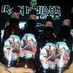 Presentation of Iron Maiden's The Trooper beer at Legacy