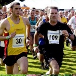 Bruce Dickinson competes in Grasmere sport's guides race