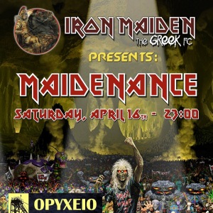 Iron Maiden the Greek FC and Maidenance at Oryheio 16/04/2016